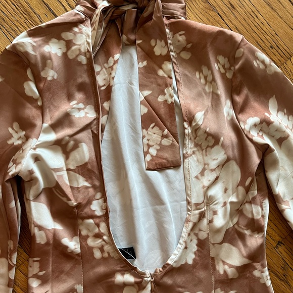 Forever 21 Floral Mini Dress - Brown and White - Picture 4 of 5